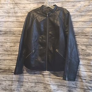 Torrid Classic Black Moto Leather Jacket